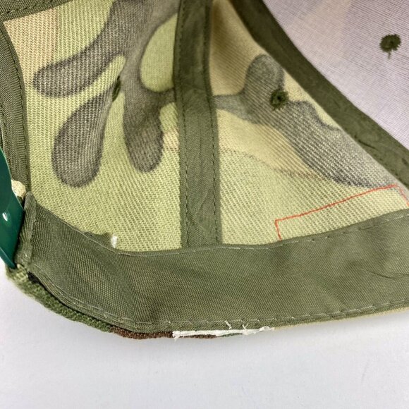 Old Milwaukee Brewing Hat, Trucker Baseball Cap Beer Built Right Camo Snap Back - Picture 9 of 9